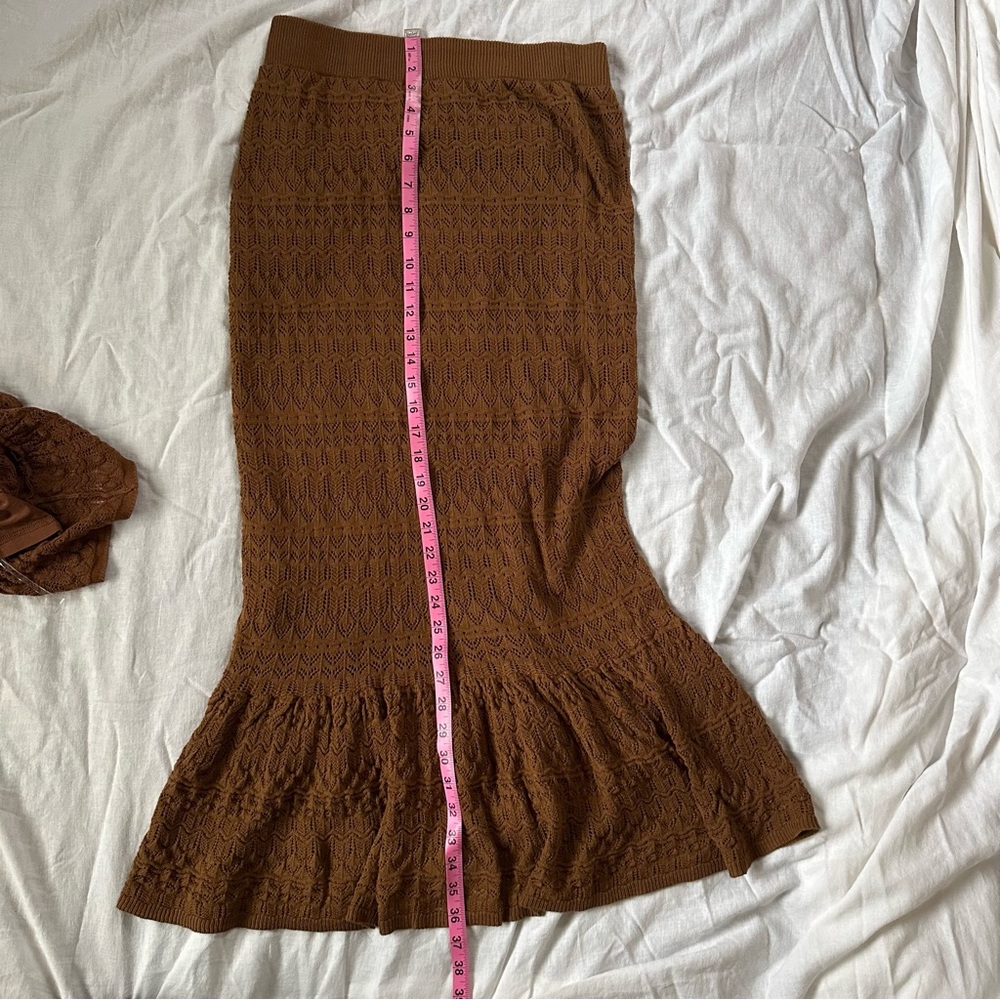 House of Harlow 1960 Brown Midi Skirt - Picture 6 of 13